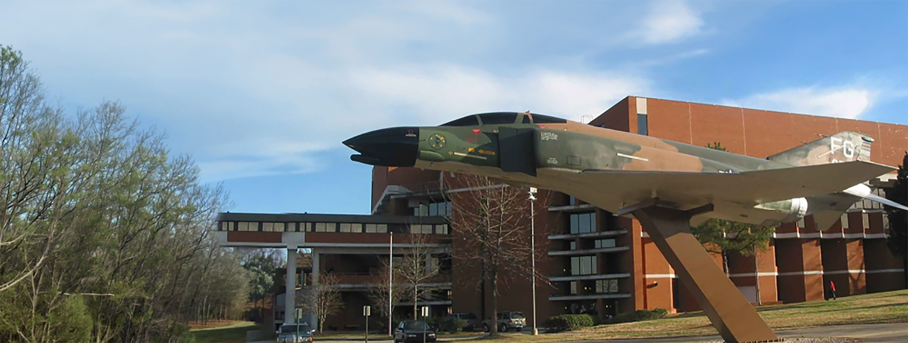 General Daniel Chappie James airplane on campus