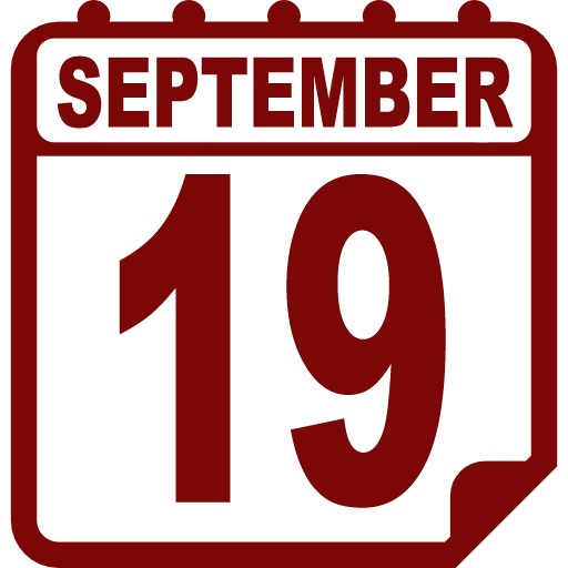 Date on calendar September 19