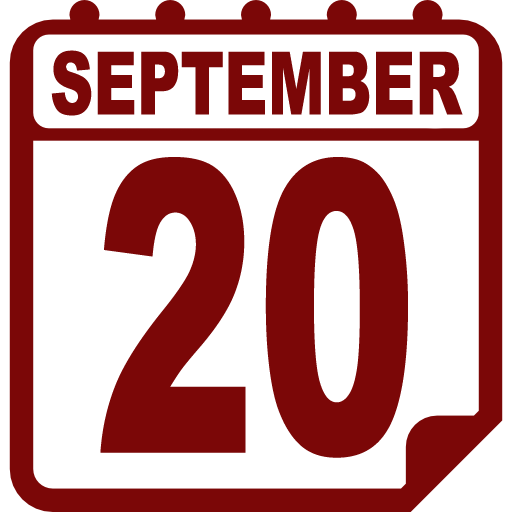 Date on calendar September 20