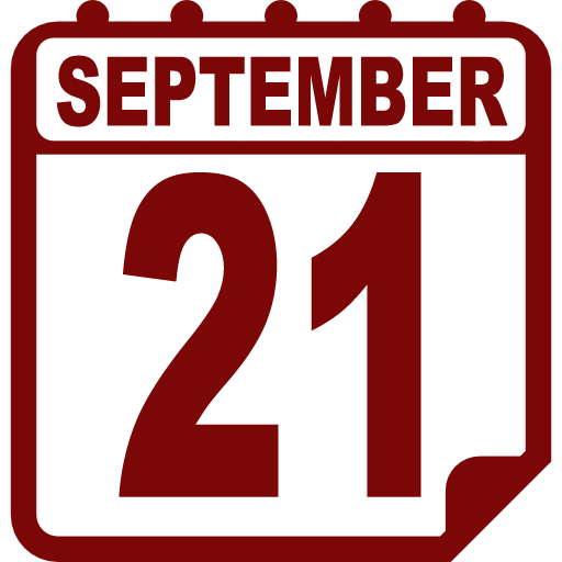 Date on calendar September 21
