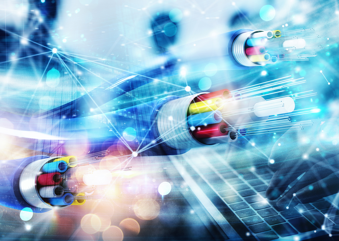 Fiber optics Stock image for US-DoC grant article