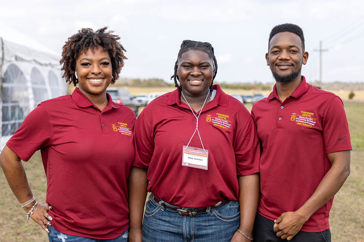 Agriculture students at the conference
