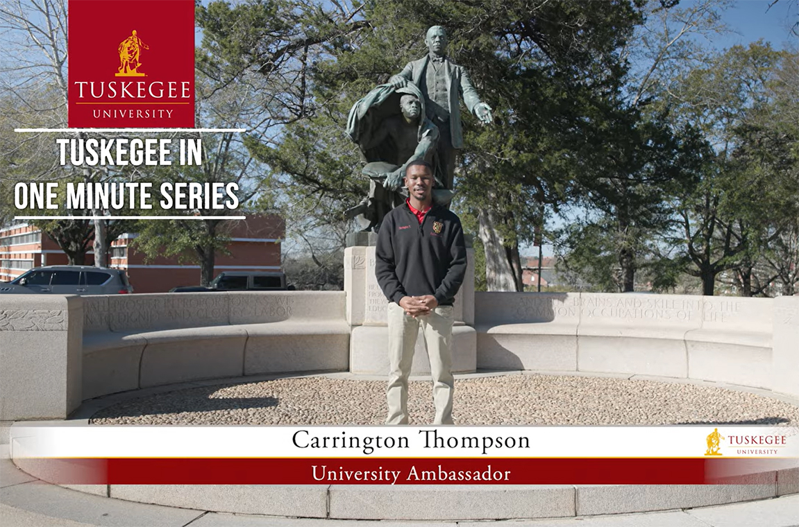 Tuskegee in One Minute video series thumbnail1 with Carrington Thompson