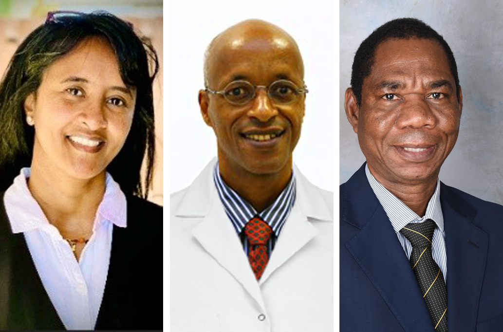 A collage of three Veterinary Medical researchers