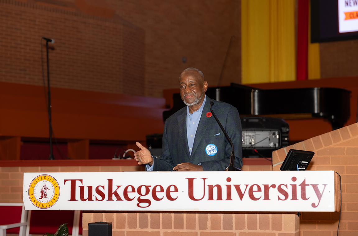 Dr. Mark Brown brings greetings at NSO event
