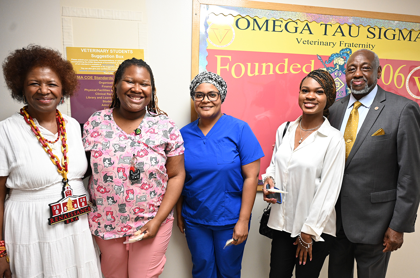 Dr. and Mrs. Brown with Vet Students