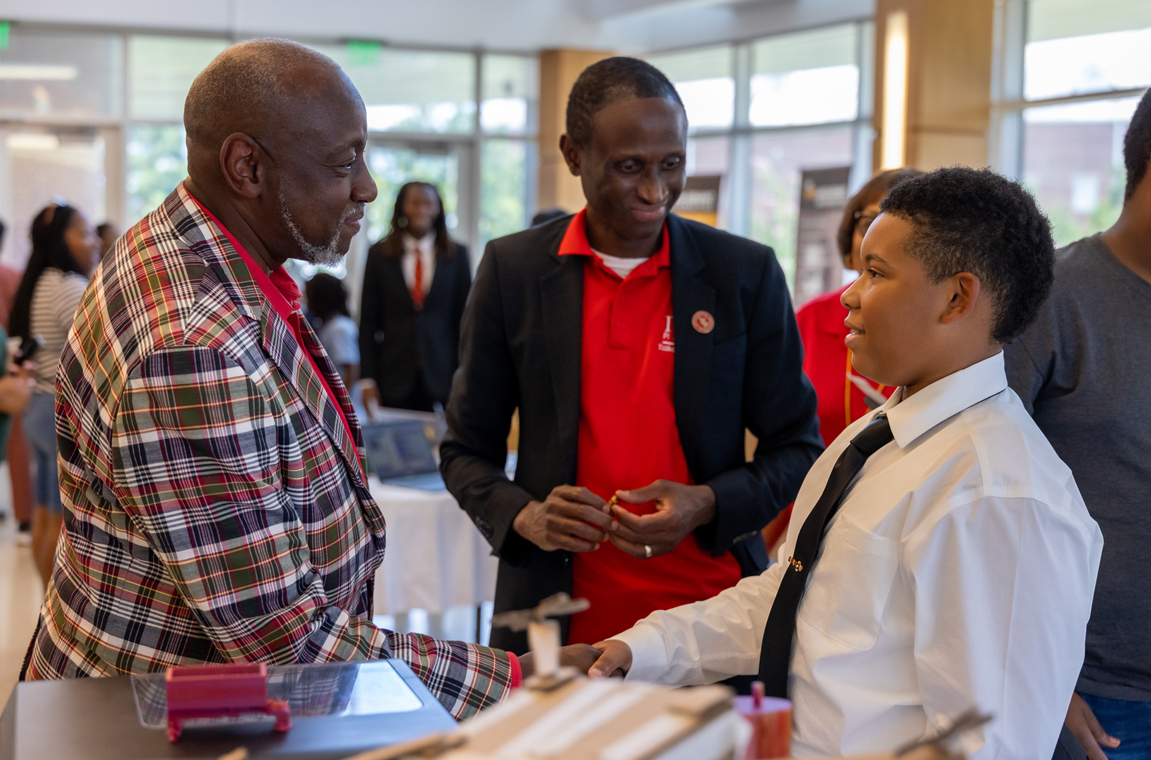 Stem Showcase with students