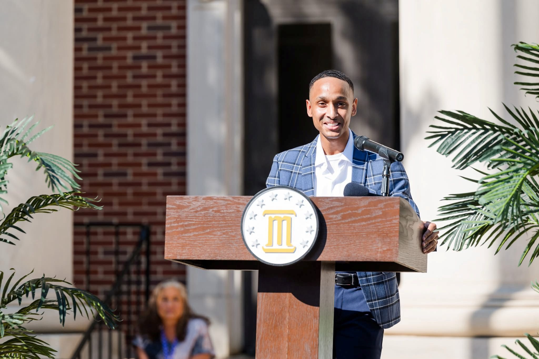 Tuskegee Alumnus Joshua Gordon with new flag design