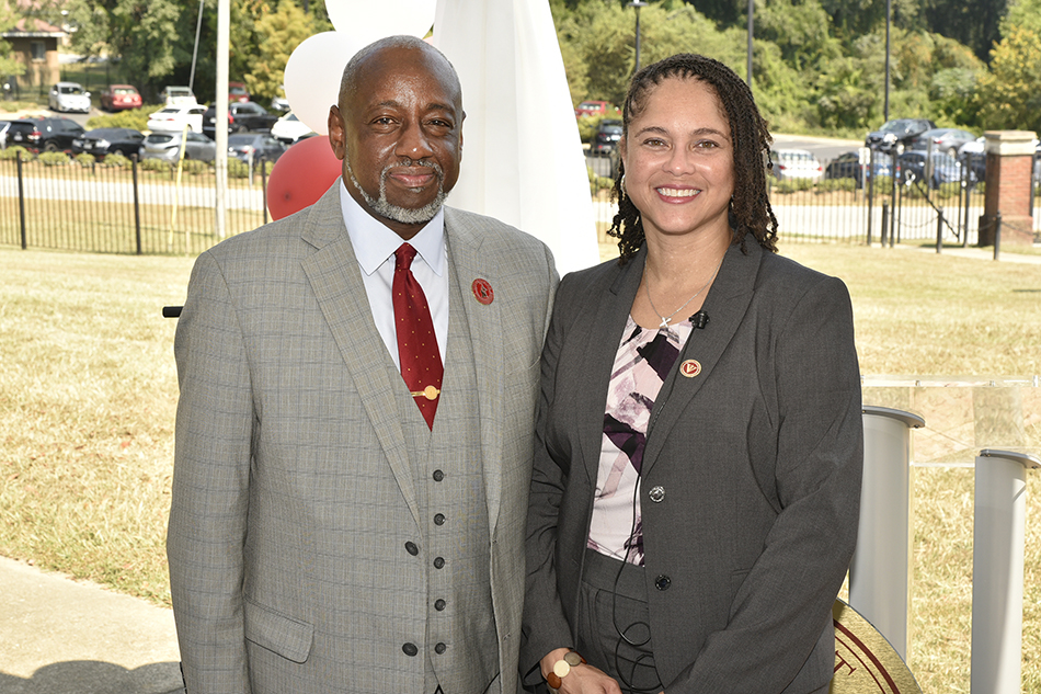 Dr. Brown and Interim Dean Golbreath