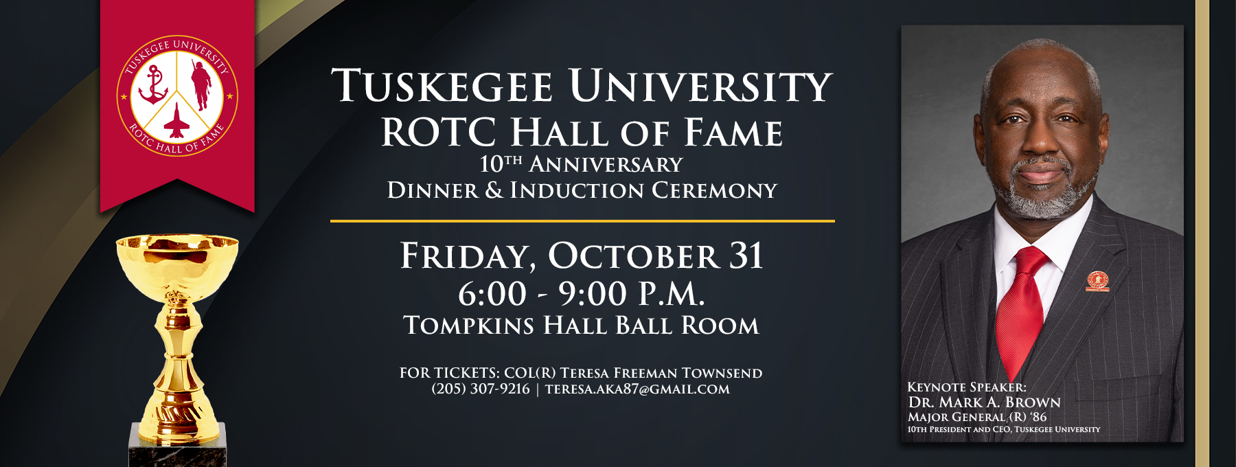 Graphic announcing the ROTC Hall of Fame Dinner and Induction Ceremony
