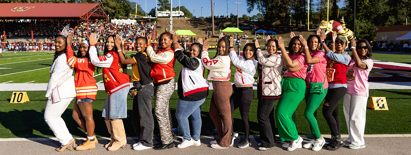 Queens of TU at the HC game