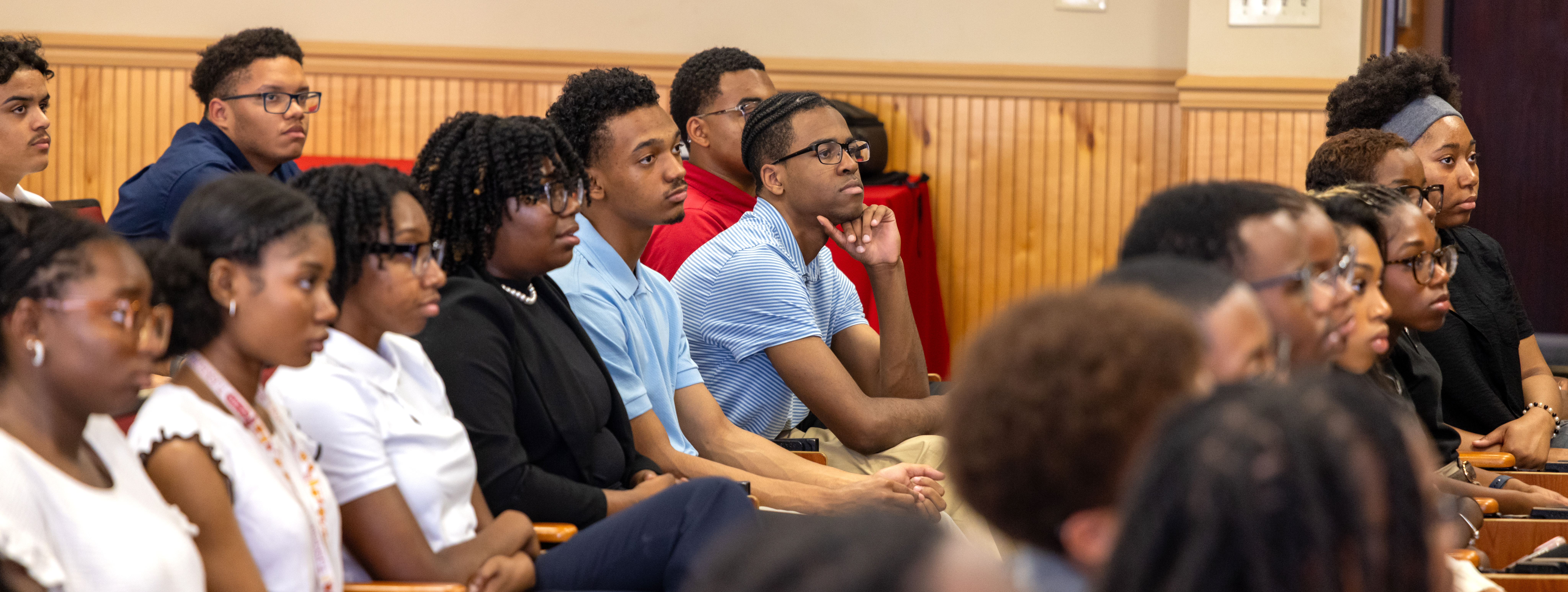 Students sitting in a lecture
