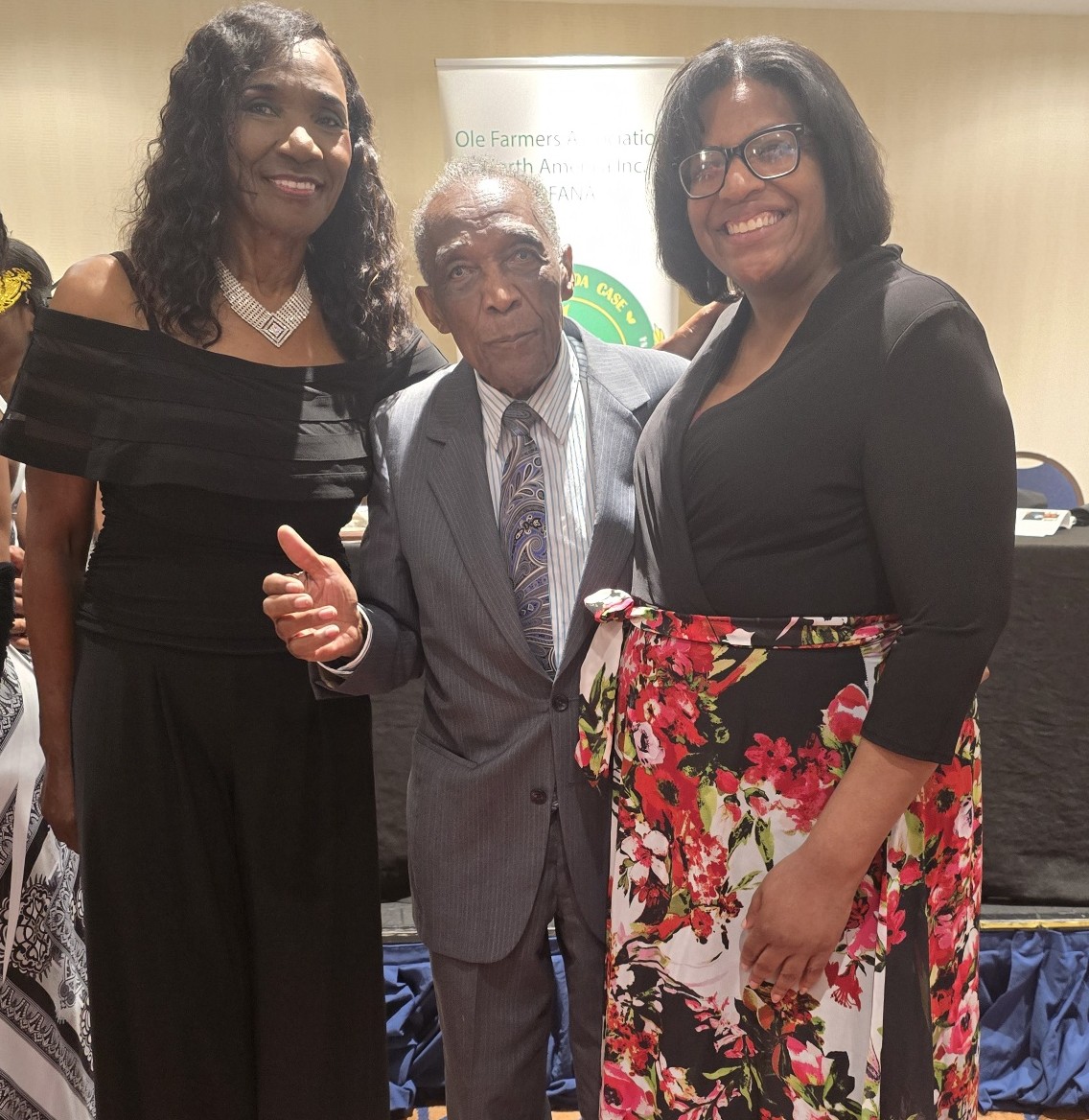 Dr. Maurice Fennell celebrating with guests