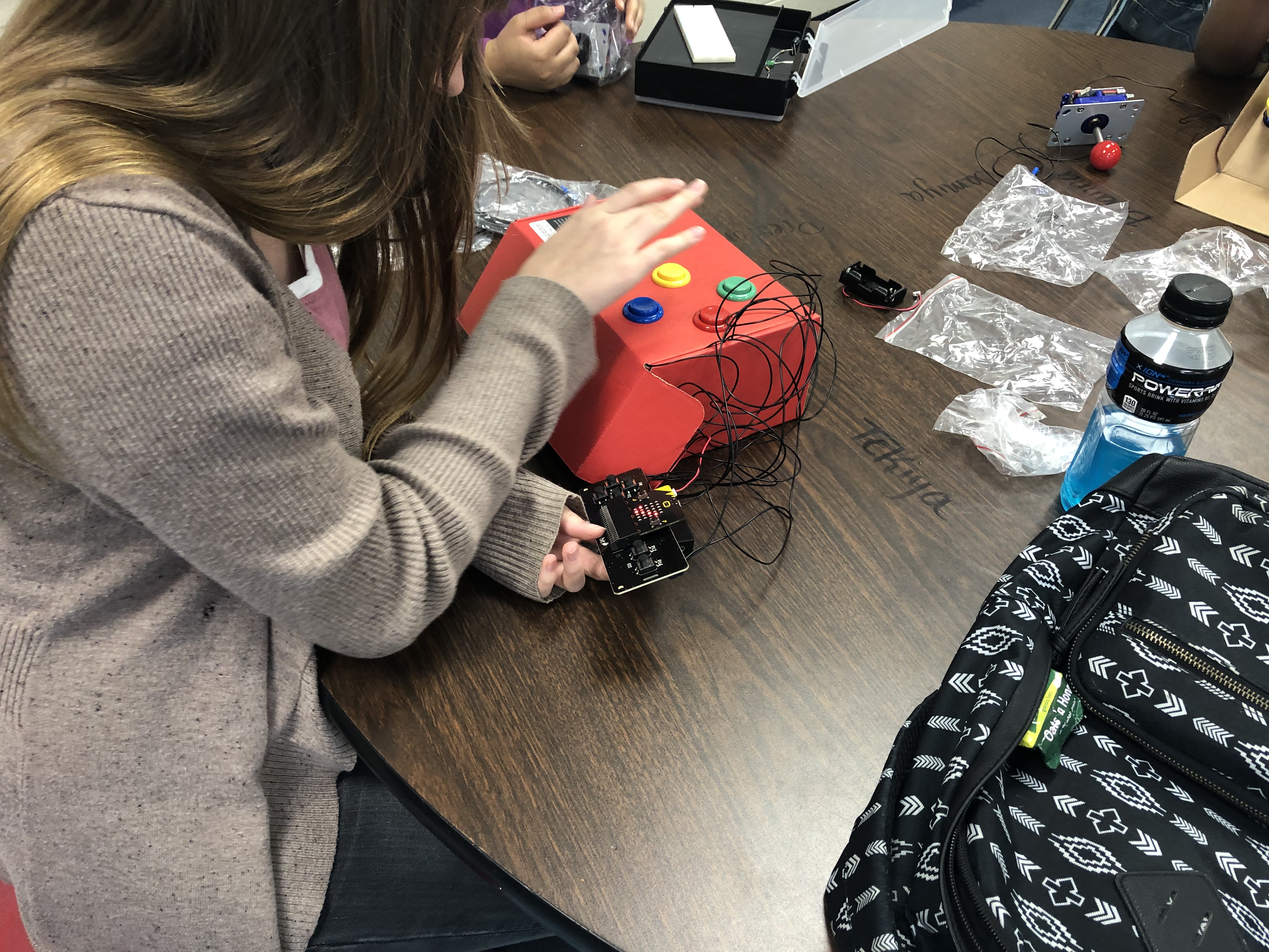 CS Makers students building something