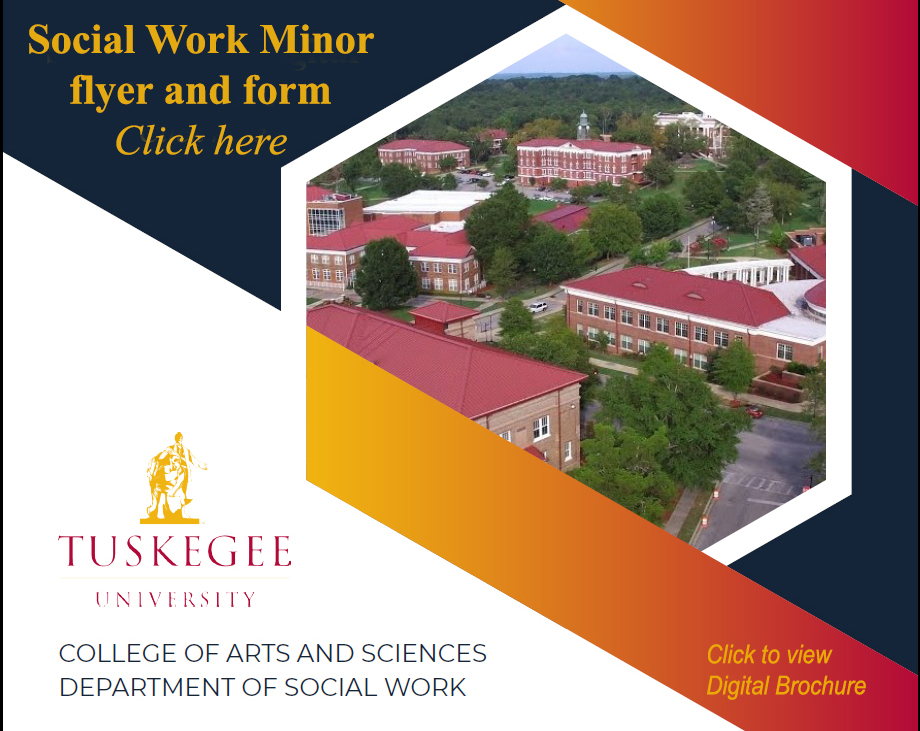Graphic announcing the Social Work flyer and form