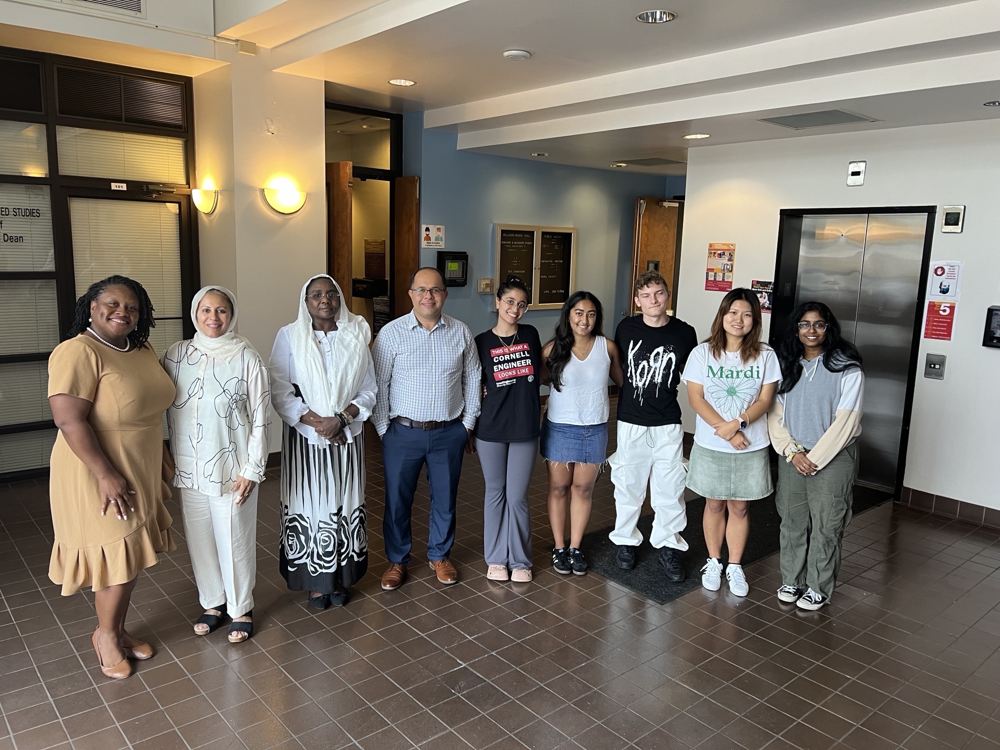 Cornell students visit to Public Health Department