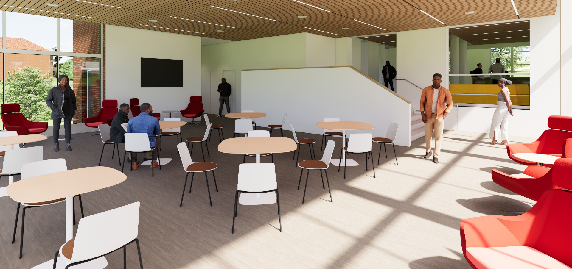 Artist rendering of OD Hall lower lounge