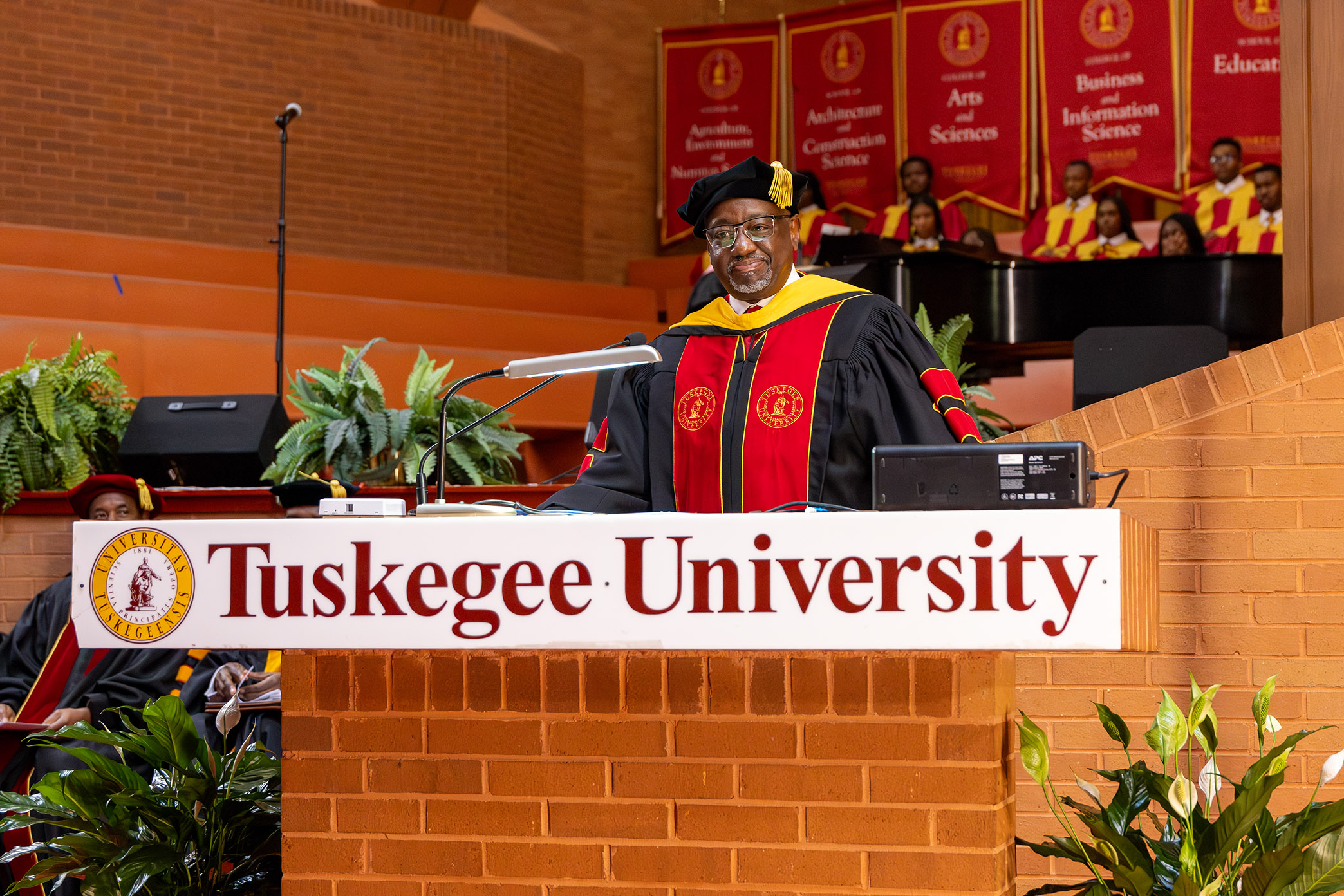TU President & CEO Dr. Mark Brown brings greetings.