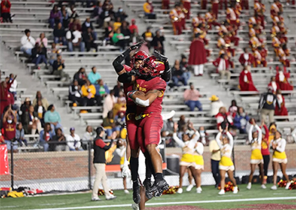 Football players on the field