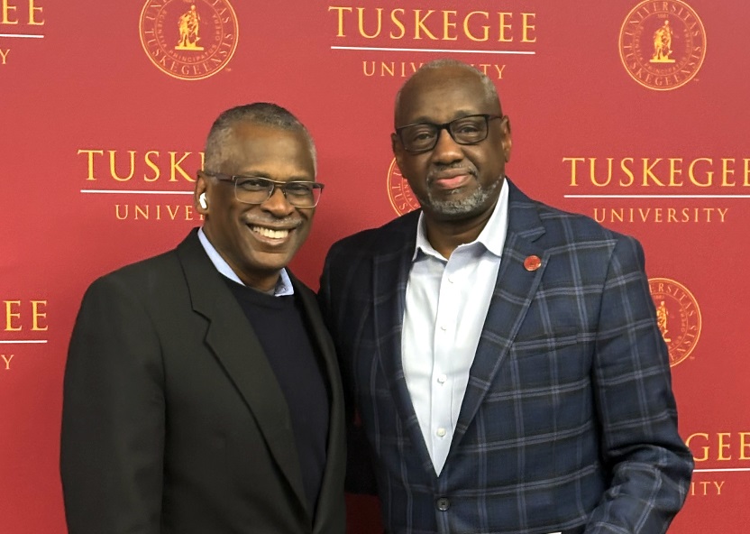 Dr. Mark Brown with Lonnie Johnson