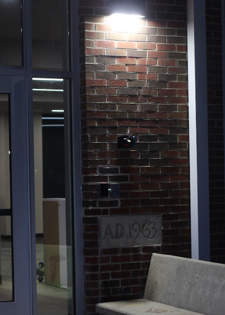 Campus building with added security.