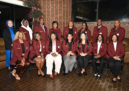 Graduate Public Health Program Student honorees and faculty.