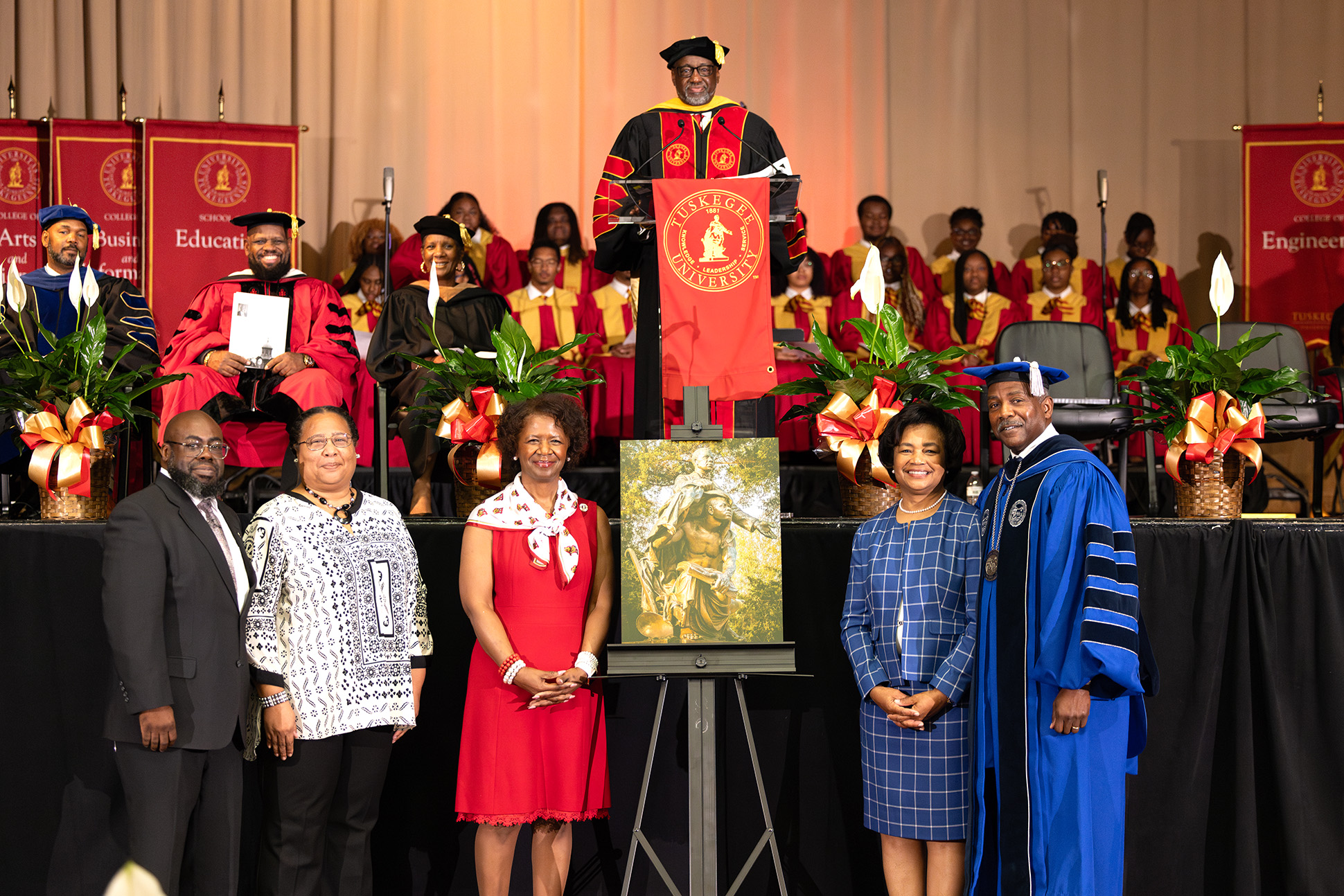 Founders' Day gift presentation.