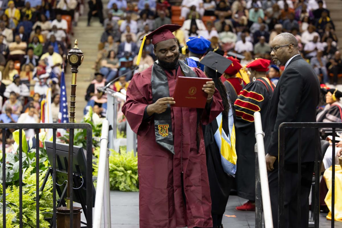 Student at Commencement