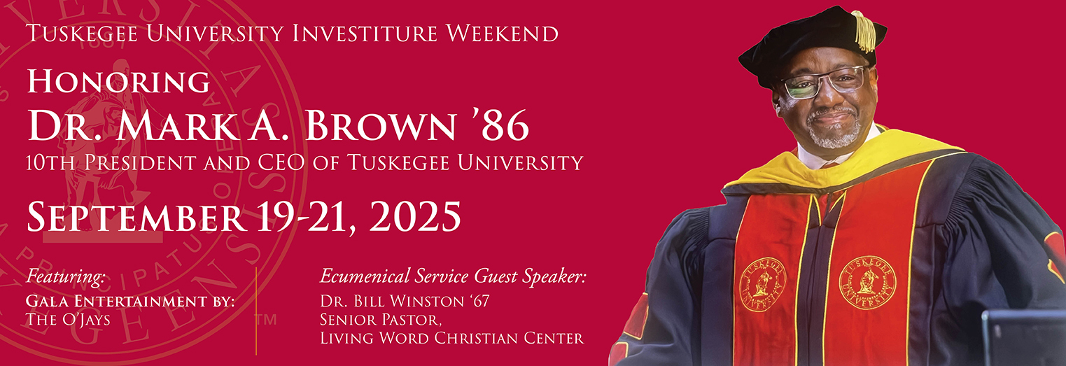 Graphic announcing Dr Mark Brown as president of TU