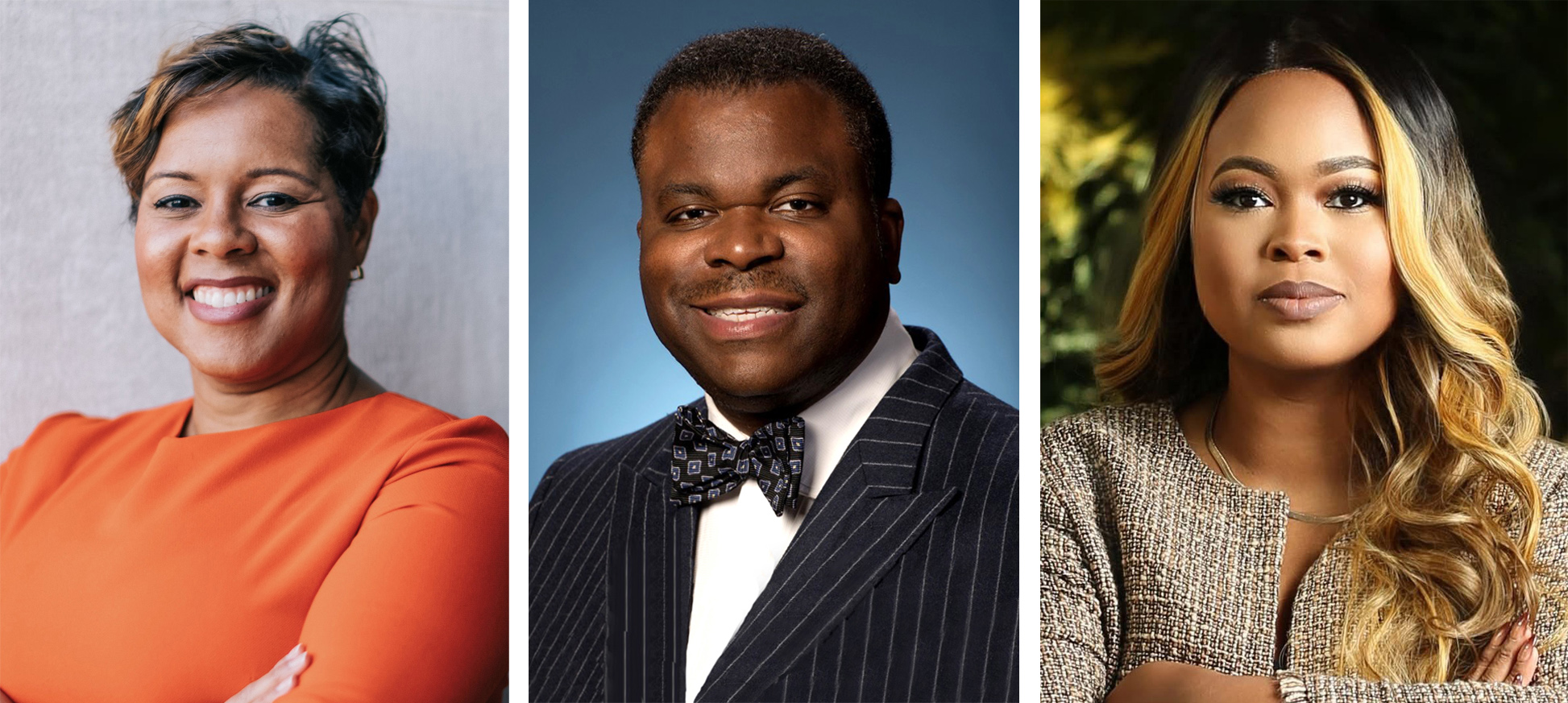 Alumni Candidates (L-R) Natalie Knight, Dr. Patrick Oates, and Shaelan Williams.