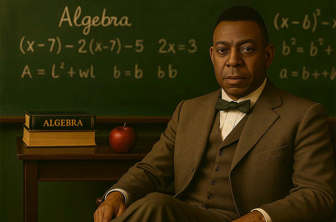 AI-generated image of Booker T. Washington use for student support