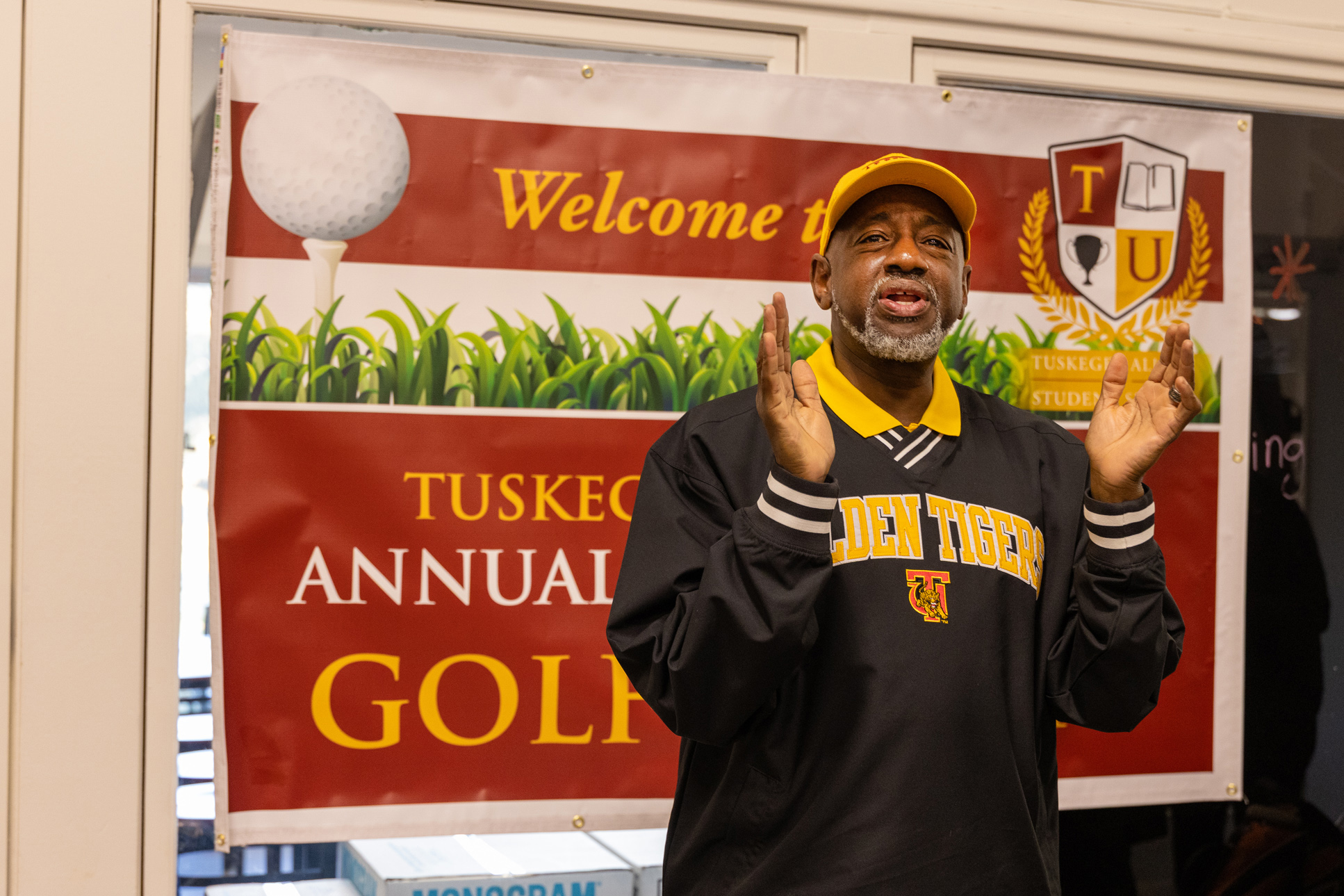 Dr. Brown at Homecoming golf tournament