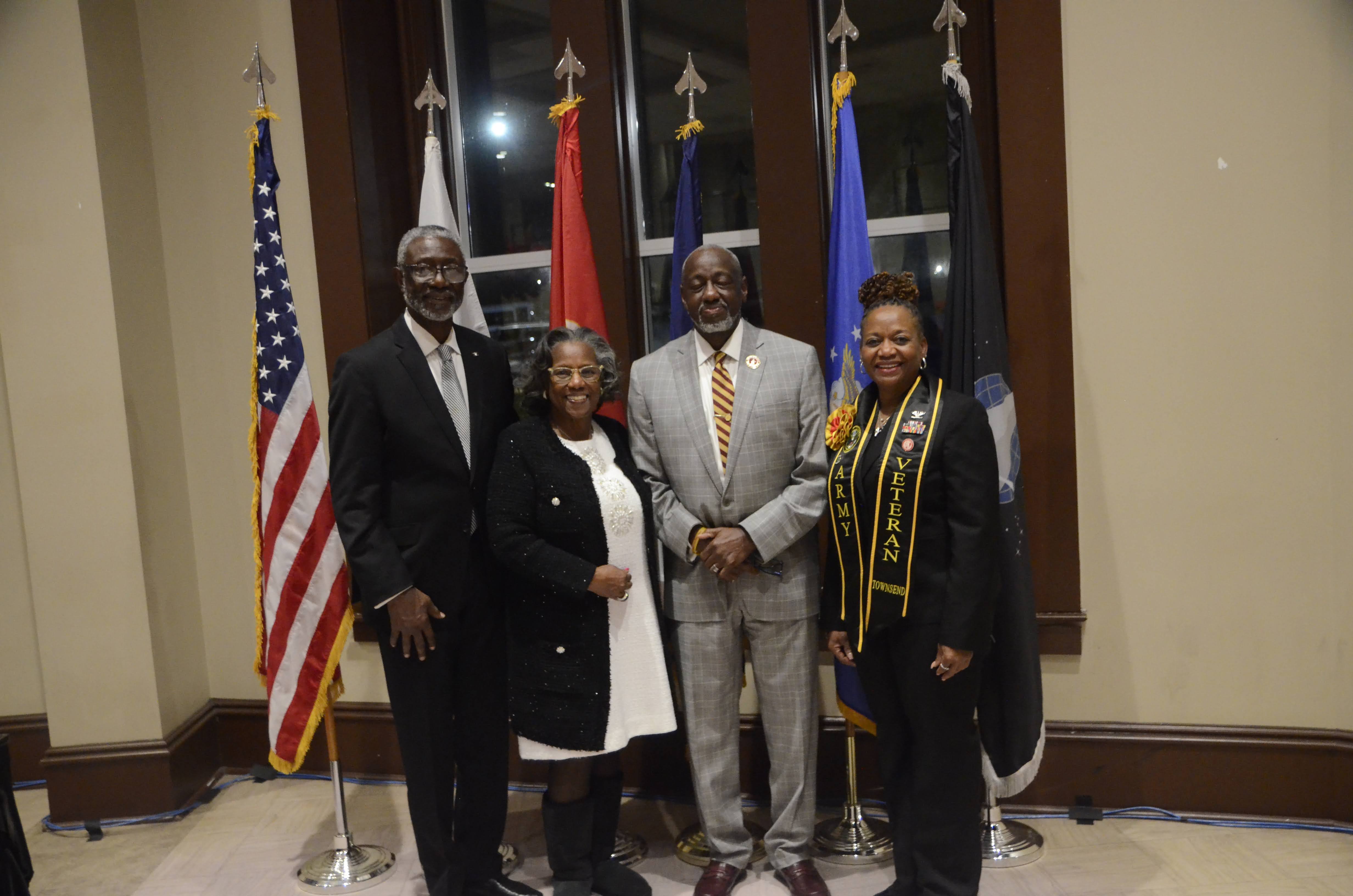 Col and Mrs. Aiken, Dr. Brown, and Col. Townsend