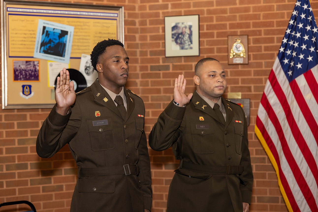ROTC cadets get commissioned