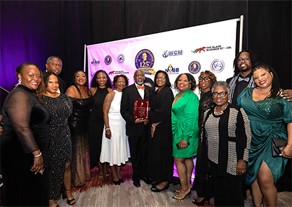 Dr. Mark A. Brown and First Lady Gwen Brown with National Black Business League honorees and attendees.