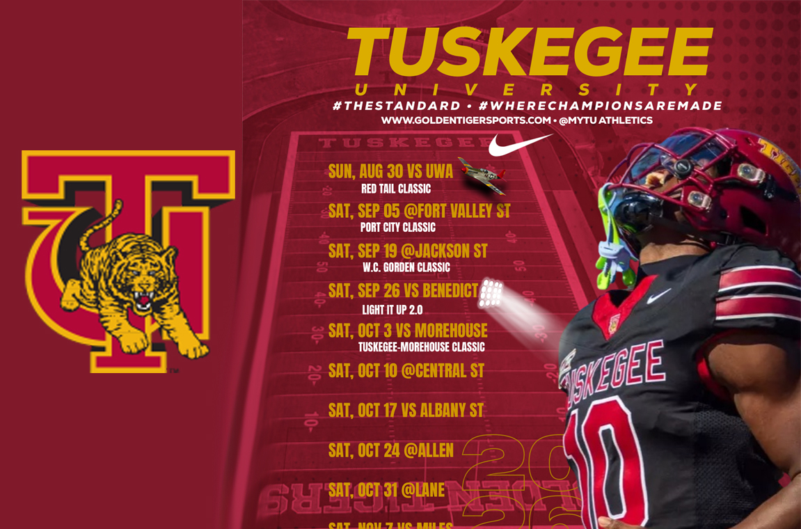 Tuskegee University Golden Tigers Are Ready to Pounce: 2026 Football Schedule Announced