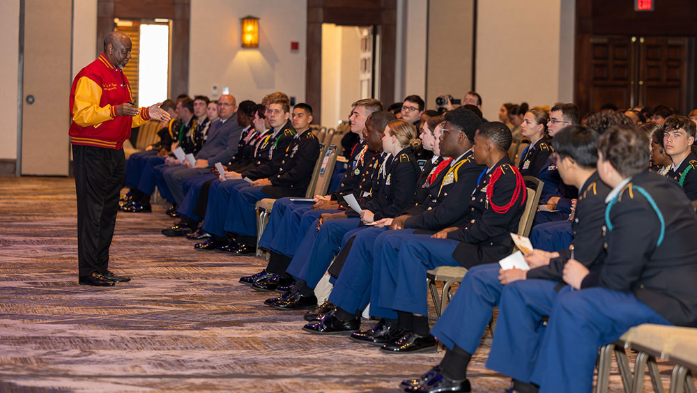 Brown Speaks with Cades