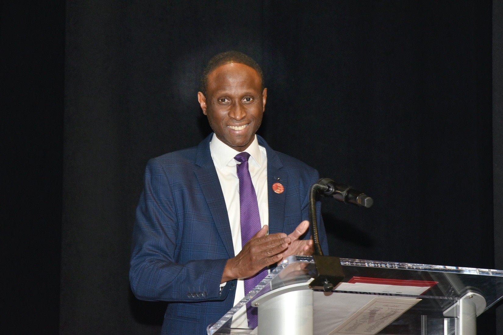 Dr. Thierno Thiam speaking