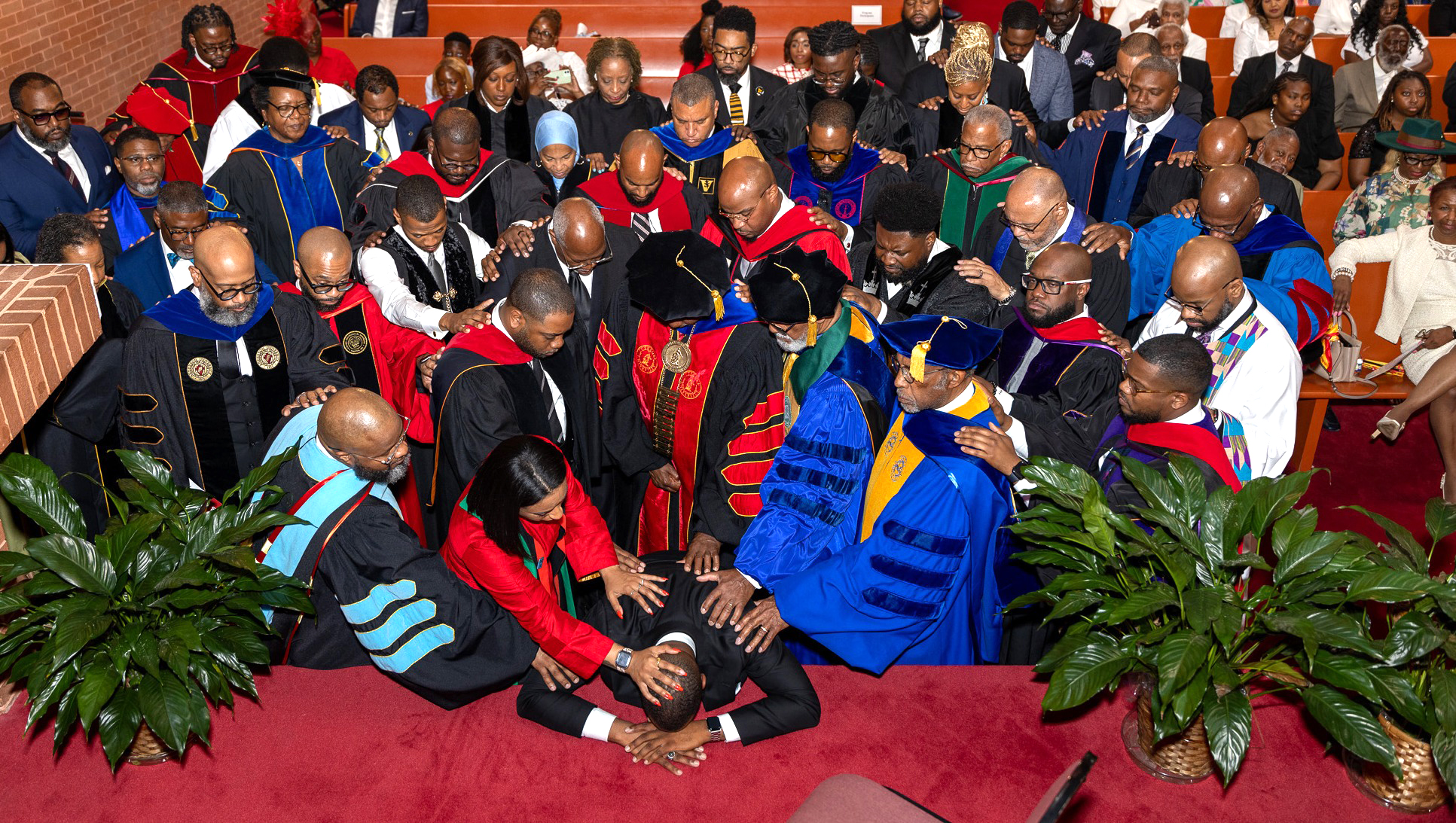 Clergy laying on of hands