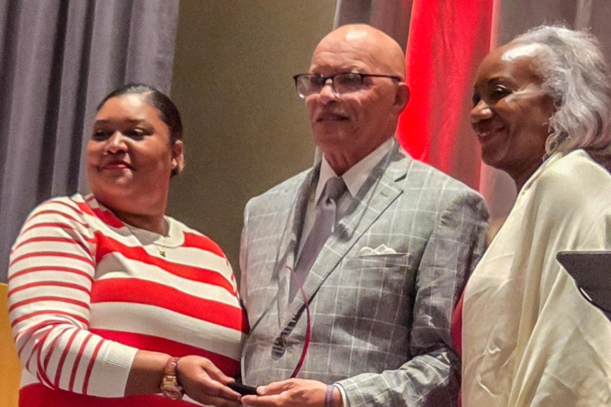 Award recipient at Atlanta Tuskegee Alumni Club Brunch