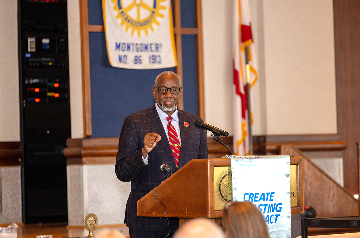 Dr. Brown highlights Tuskegee’s impact on Alabama and the nation at Montgomery Rotary Club Meeting