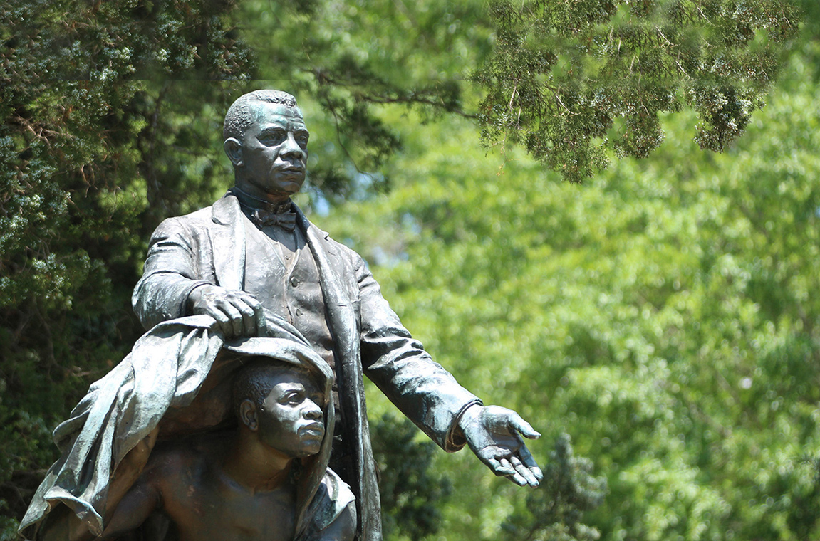 Booker T. Washington monument cropped