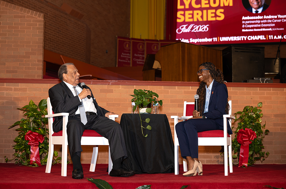 Ambassador Andrew J. Young Urges Tuskegee Students to Embrace Their Connection to Legacy