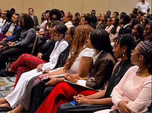 Audience at a Red Tails Weekend event