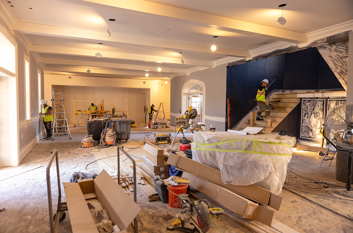 Kellogg Hotel and Conference Center construction - inside view