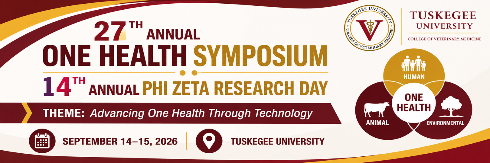 Graphic announcing the CVM One Health Symposium