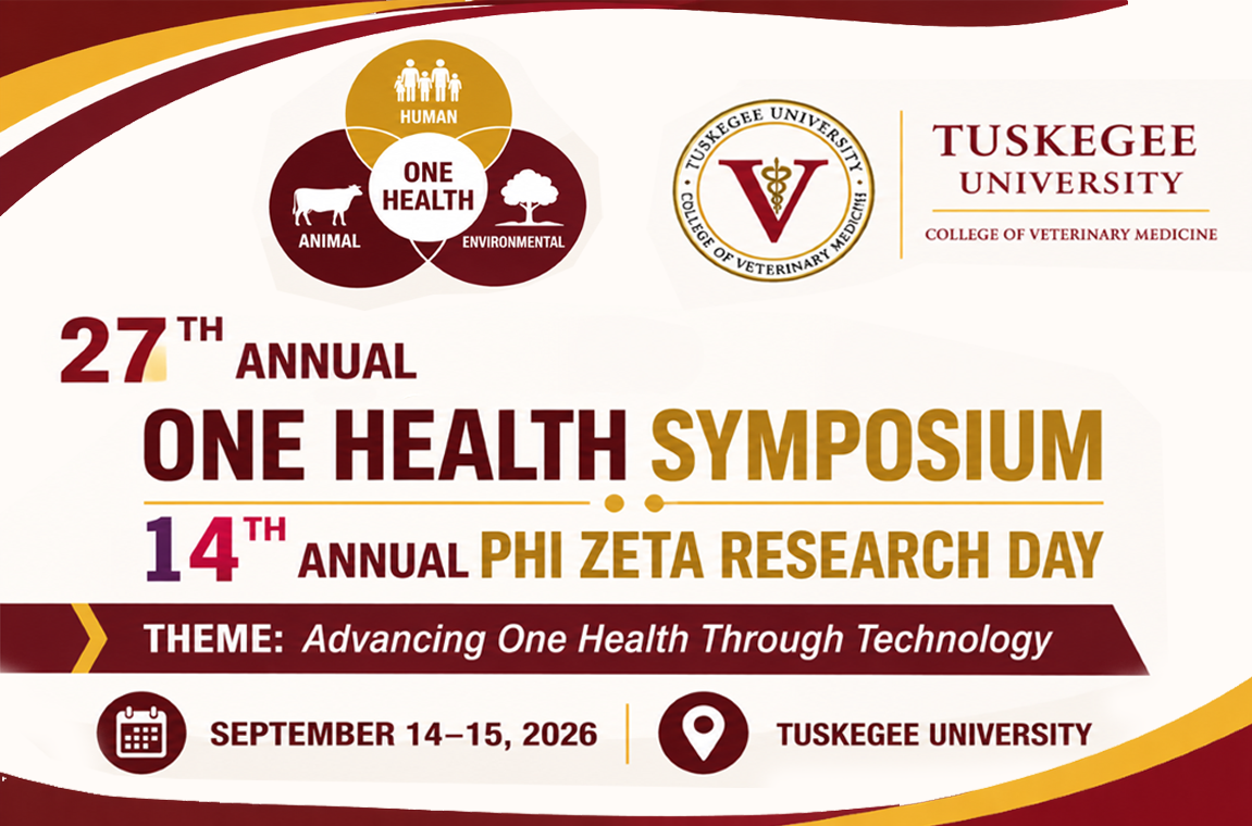 Graphic announcing the CVM One Health Symposium