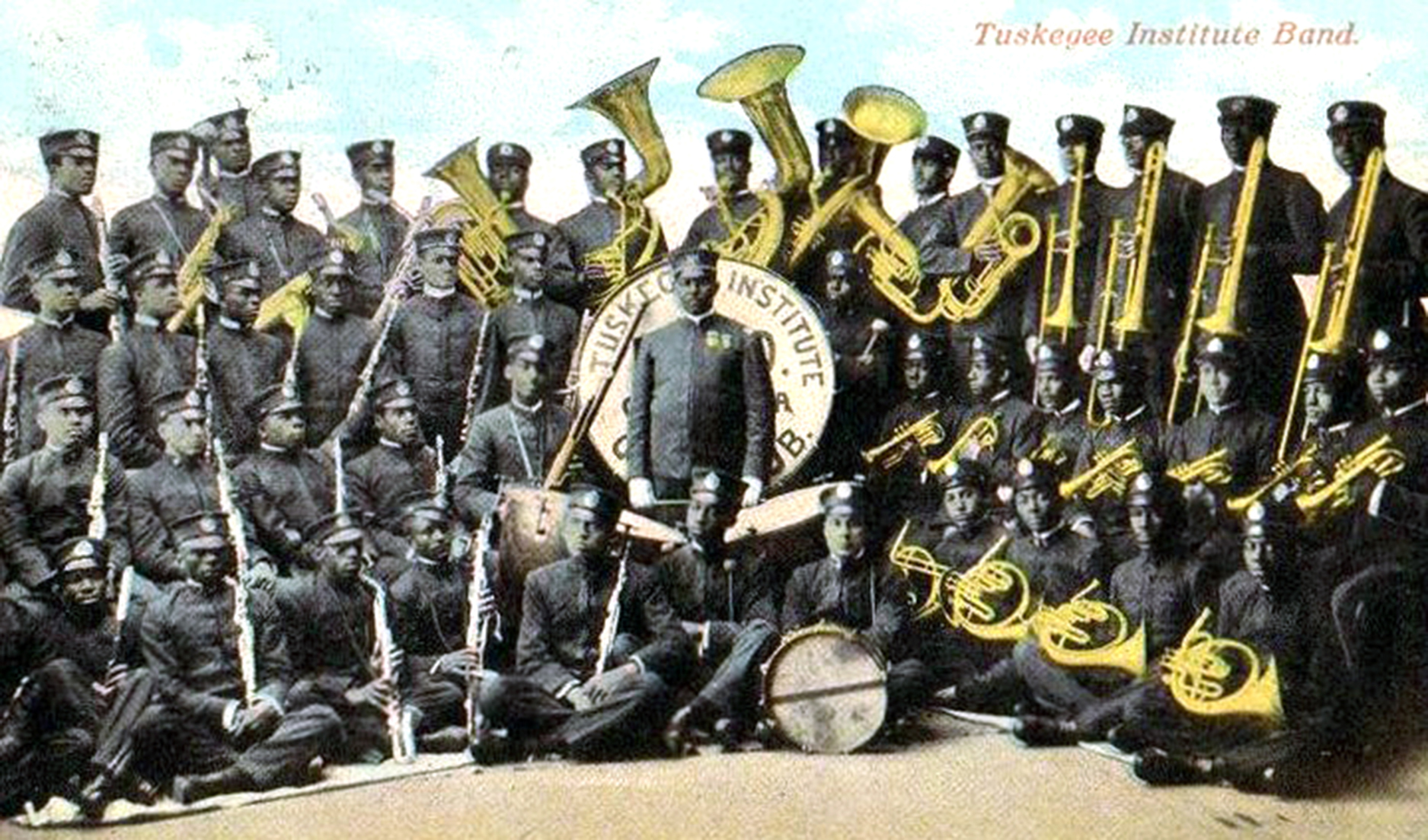 Group photo of the early Tuskegee Band