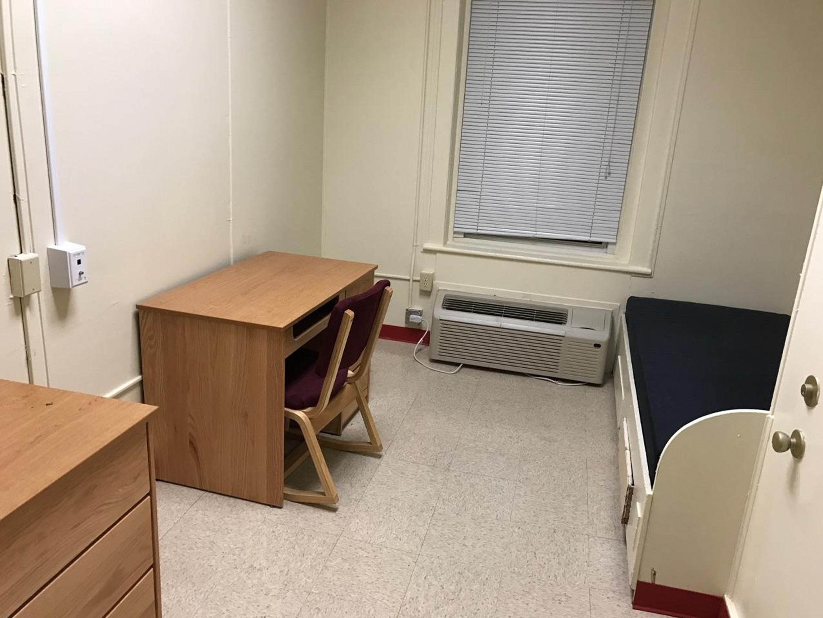 Inside dorm room picture of Emery Hall