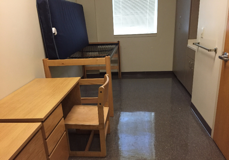 Harvey Hall inside picture of dorm room